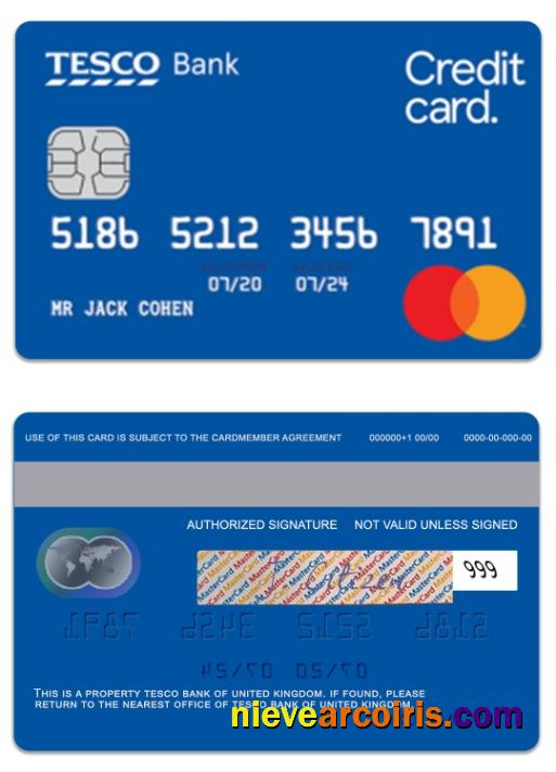 United Kingdom TESCO Bank balance transfer credit card